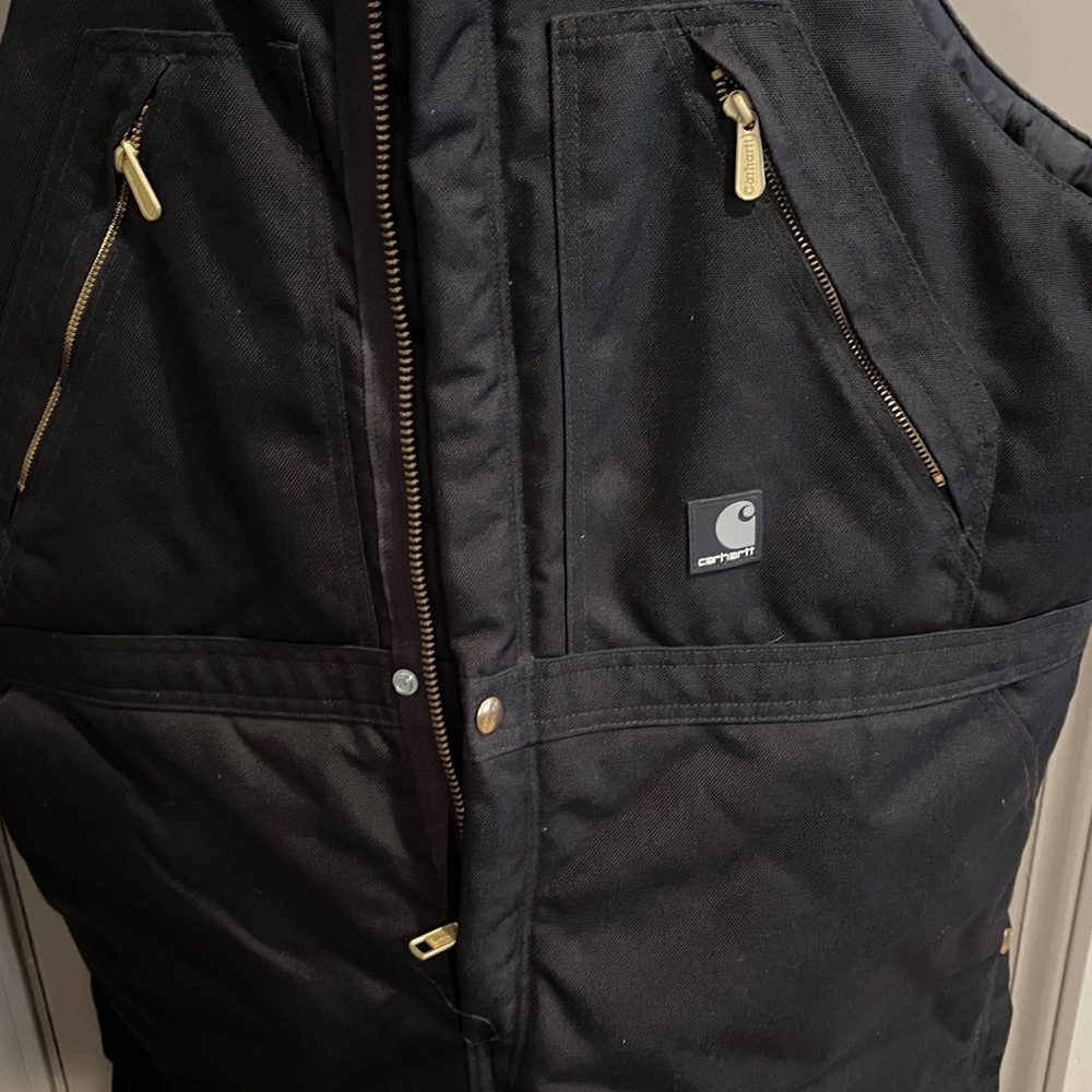 Carhartt Black Bib Overalls - Picture 2 of 6
